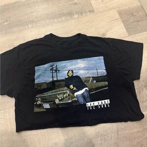 Black Graphic Tee with Urban Design Ice Cube